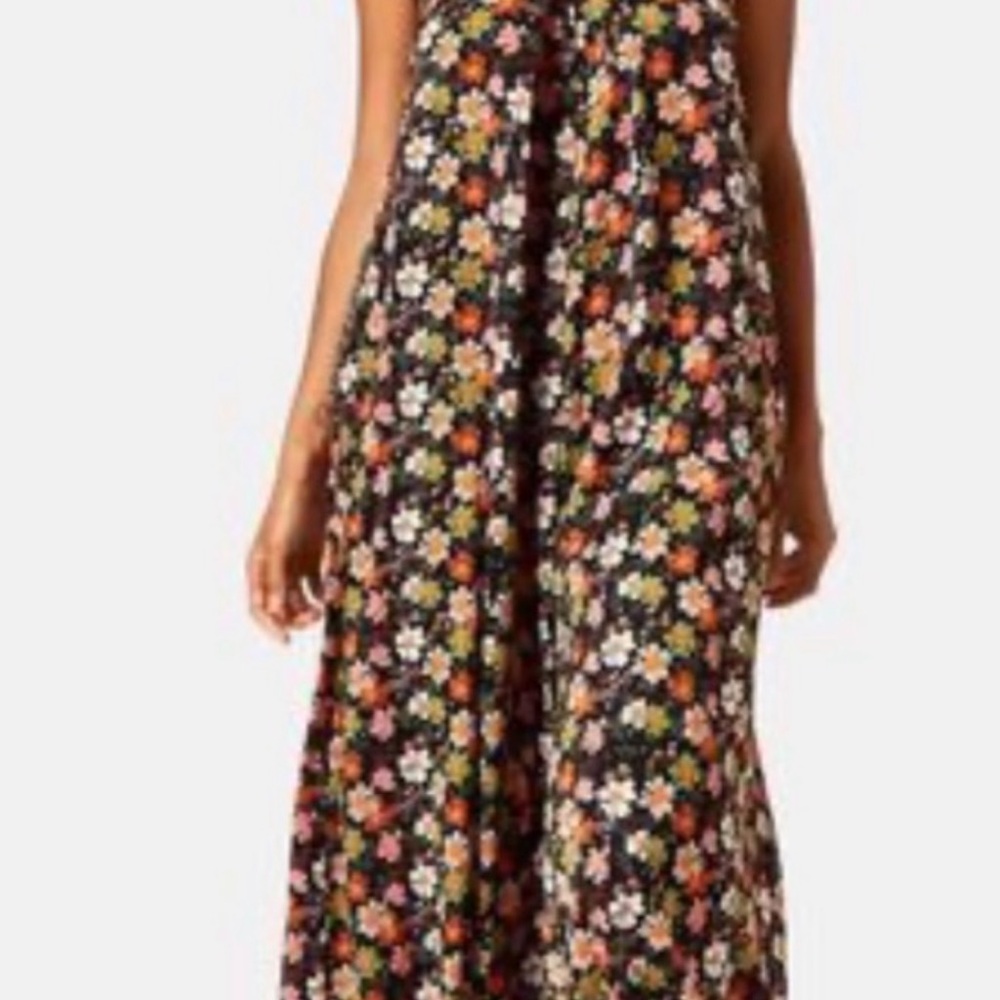 Traffic People Floral Wide Leg Jumper with Pink, Green and Orange Flowers - Picture 5 of 8